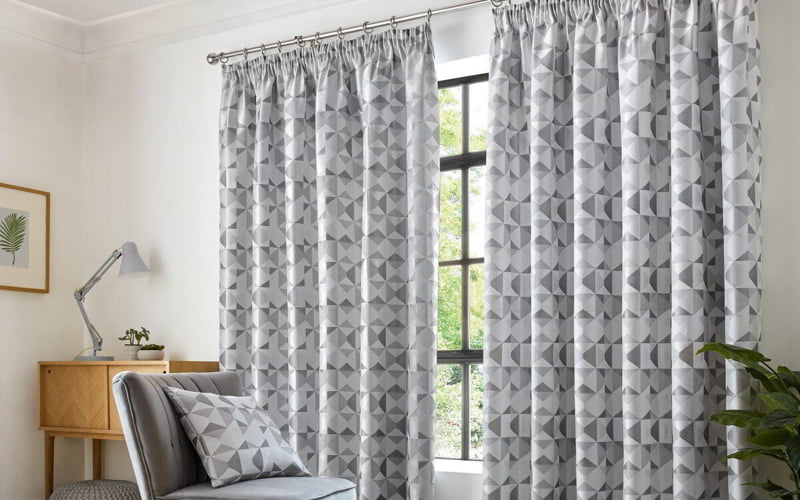 Eyelet sheer curtain