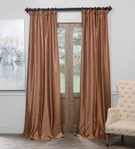 Flax Gold Silk Curtains Dubai