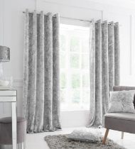 Silver Velvet Curtains Dubai
