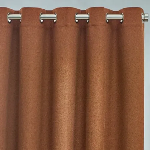 furn. Dawn 100% Blackout Thermal Eyelet Curtains Brick