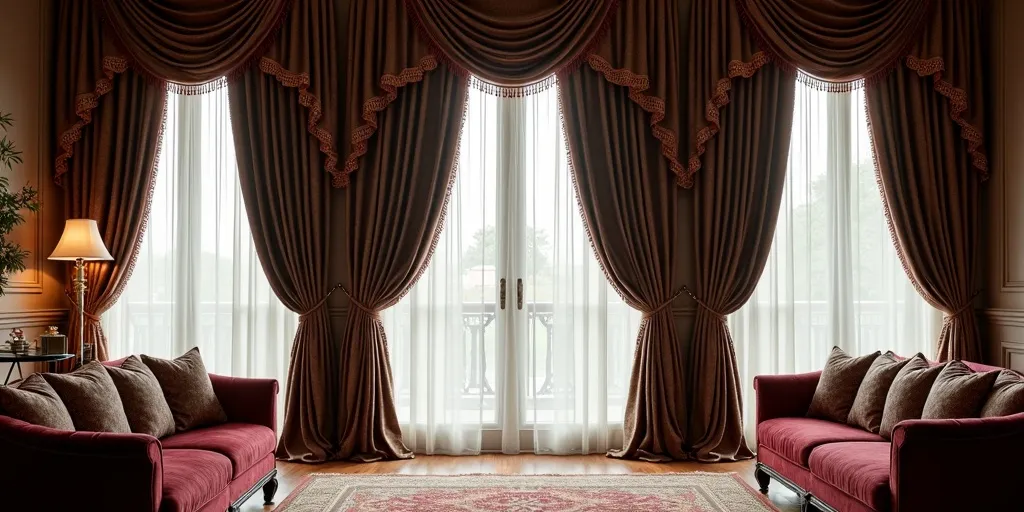 What elements can enhance the aesthetic of curtains?