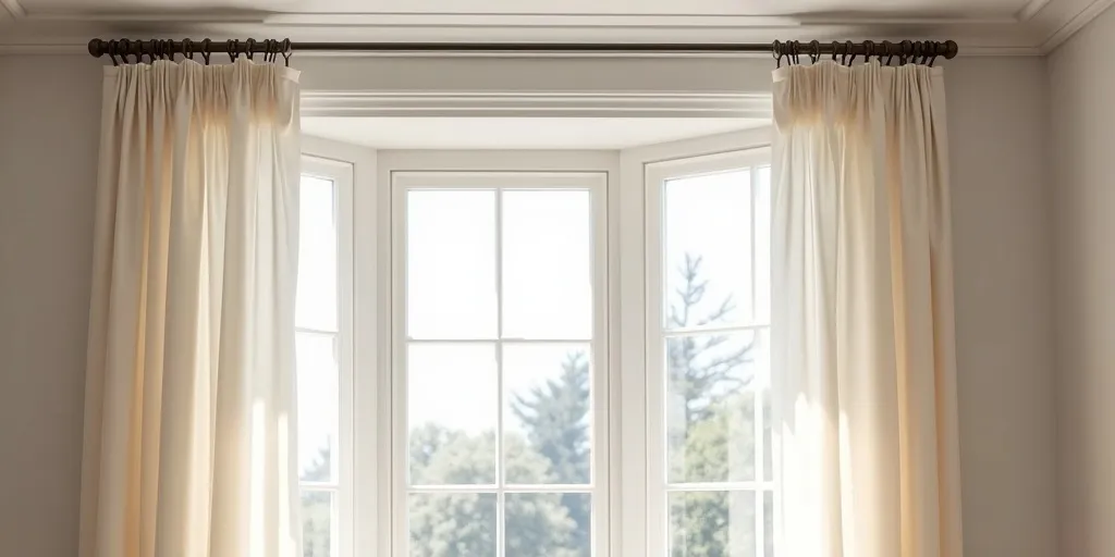 What type of curtain rod is best for a bay window?