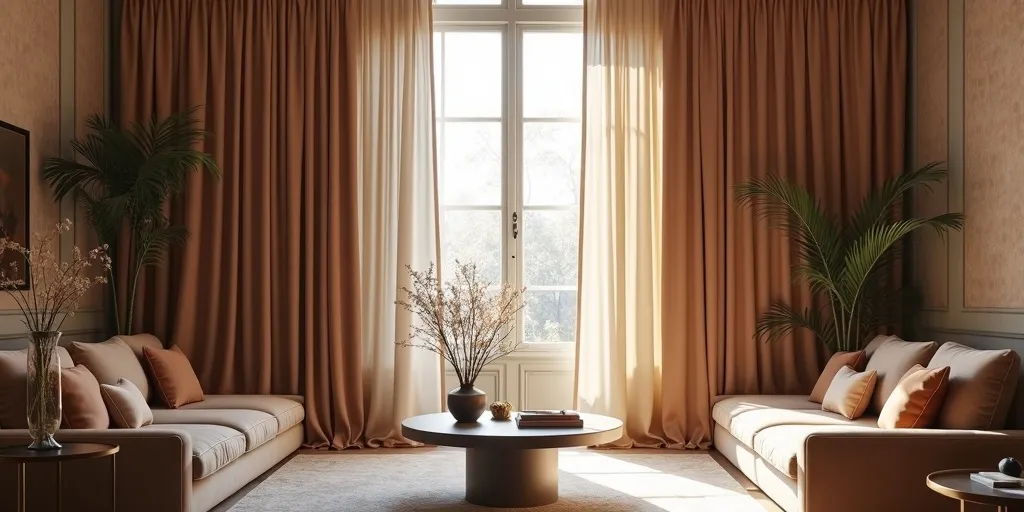 What length of curtains creates a sophisticated look?