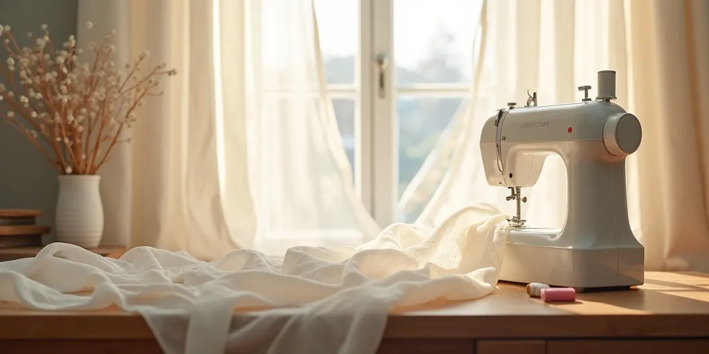 What fabric is best for sewing sheer curtains?