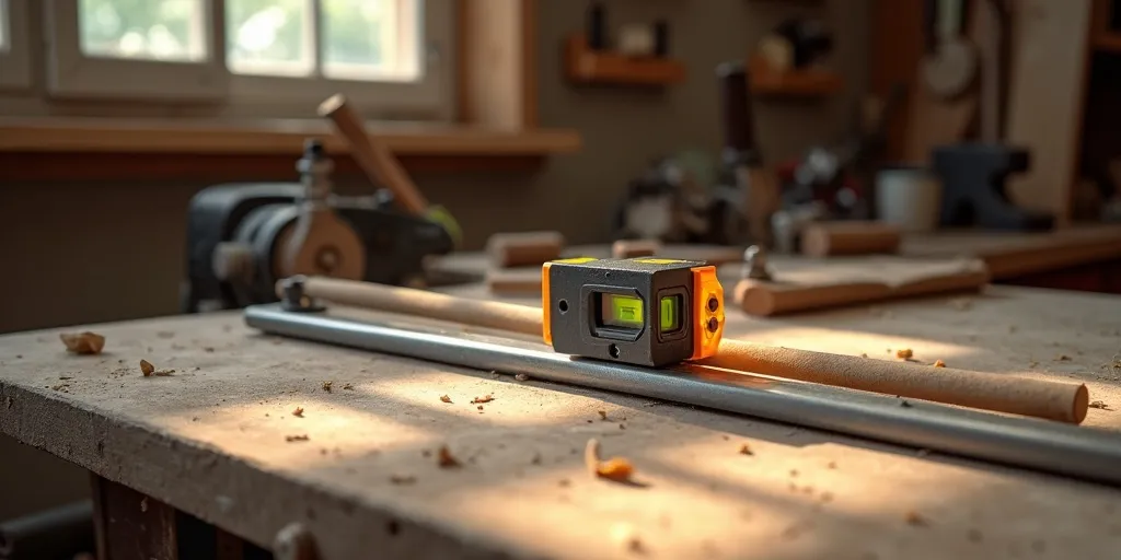 What tool can you use to ensure the rod is straight?