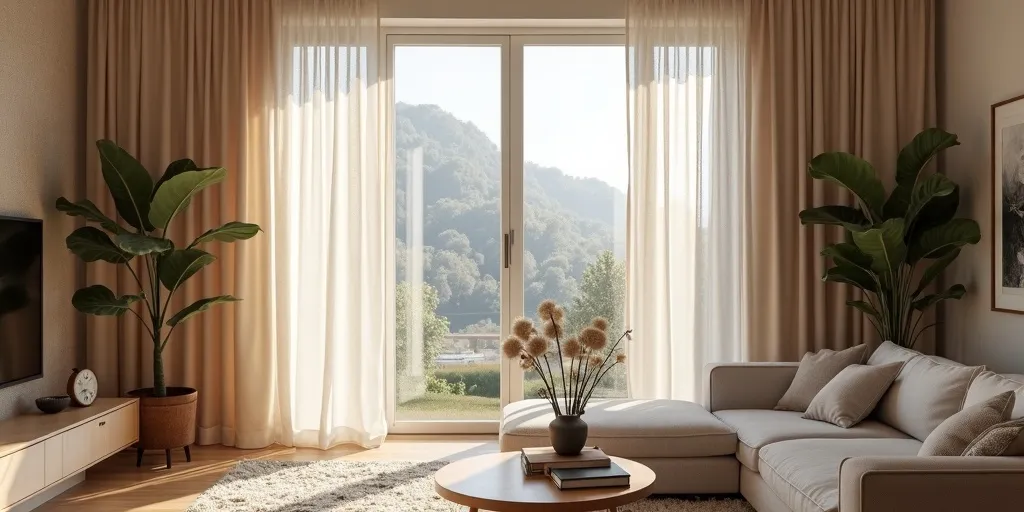How can eyelet curtains enhance the look of a room?
