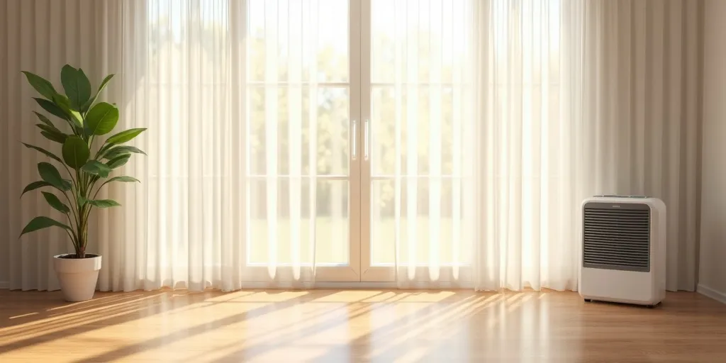 What is the best way to prevent mould growth on sheer curtains?