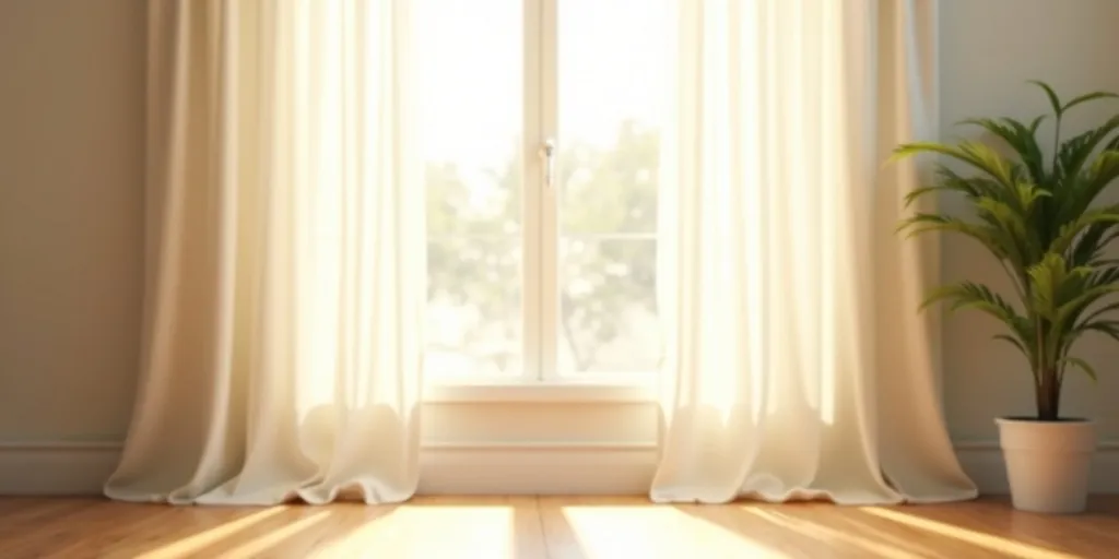 How do you ensure sheer curtains are completely dry after cleaning to prevent mould?