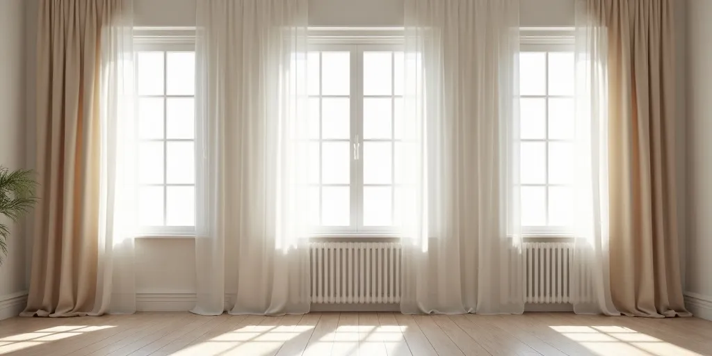 Which curtain length is ideal for different window sizes?