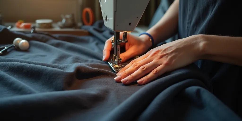 What are the final steps to finish off blackout curtains?