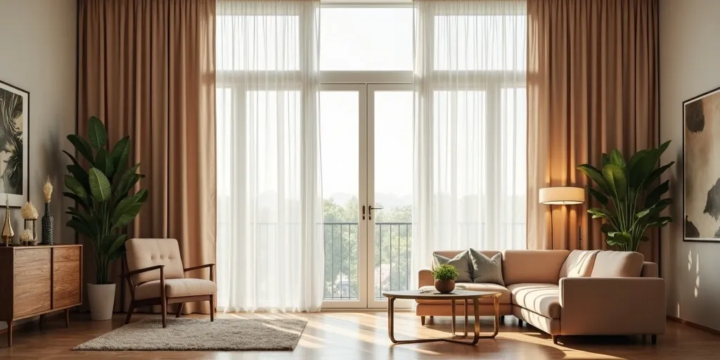 Why is curtain length and width important for a room?
