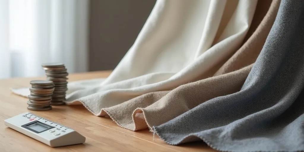 What factors determine the weight of blackout curtains?