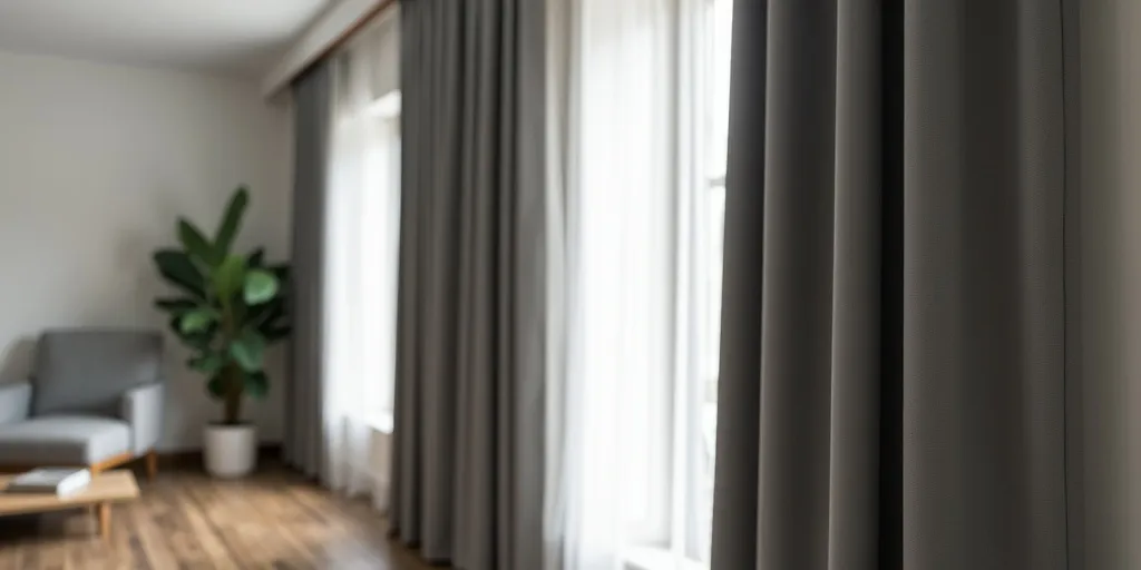 What should you consider when determining the type of curtain rod for blackout curtains?