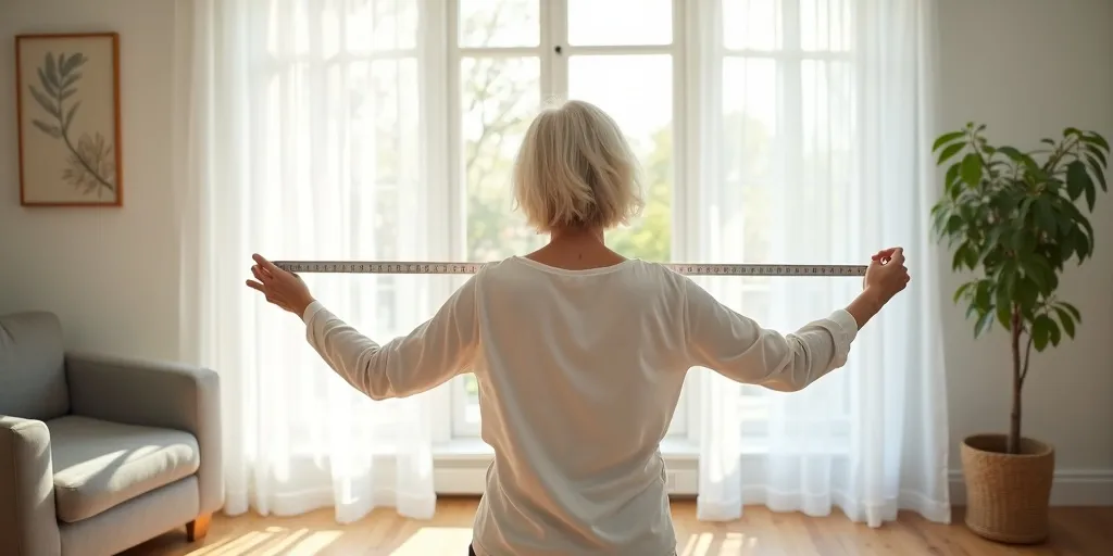 How do you measure the width of a window for curtains?