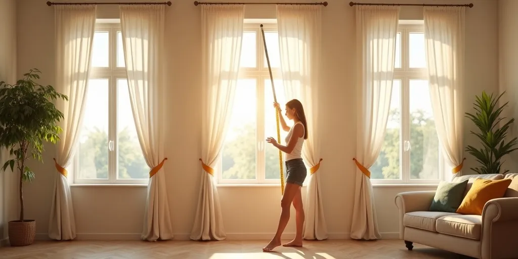 Why is it important to measure each window individually for curtains?