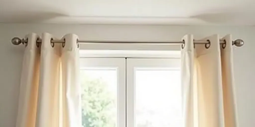 What size rod is needed for eyelet curtains?