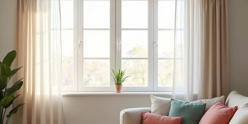 What are some options for creating a casual atmosphere with living room curtains?