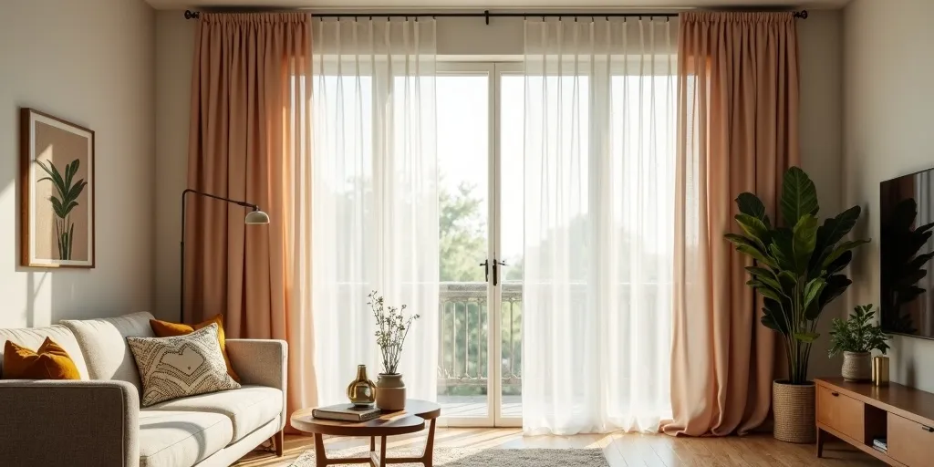Why is it important to consider the length and width of curtains for windows?