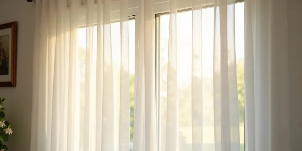 What is the exterior appearance of sheer curtains?