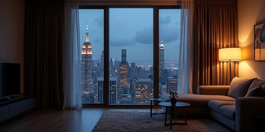 Why are blackout curtains popular in urban environments?