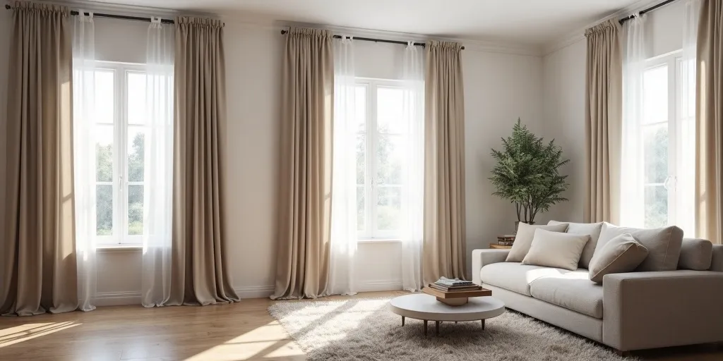 How to choose curtains length for living room?