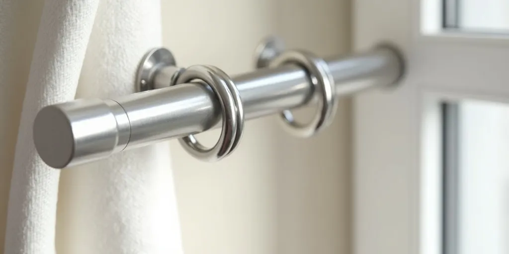 What diameter curtain pole is recommended for 40mm eyelet curtains?
