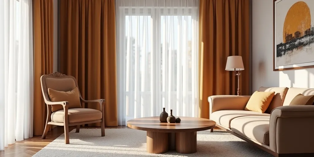 How does the style and decor of your living room impact your curtain choice?
