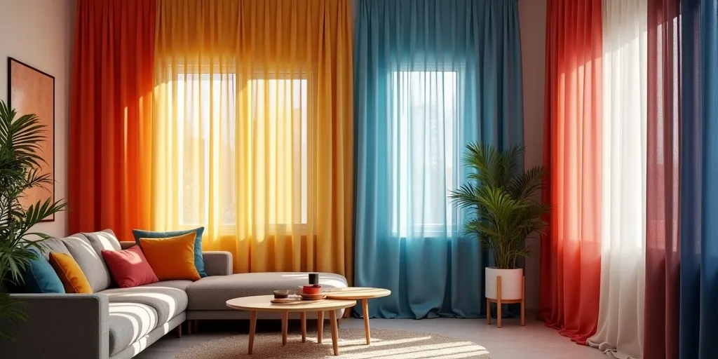 How important is it for the curtain color to reflect your personal style in the living room?