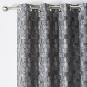 Oscar Soft Textured Blackout Eyelet Curtains