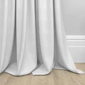 Shima Faux Silk White Wave Curtains