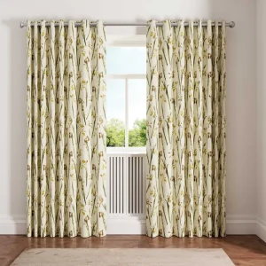 Ted Baker Wild Iris Lined Curtains in Linen