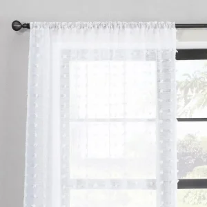 Tufted Textured Sheer Curtain