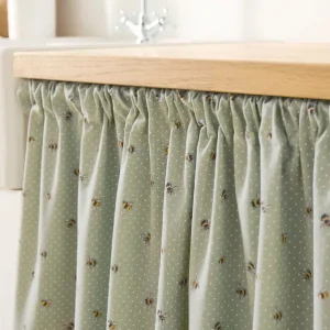 Bees Undercounter Curtain Cotton Linen Mix