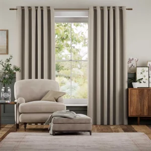 Beige Cavendish Curtains Warm Stone